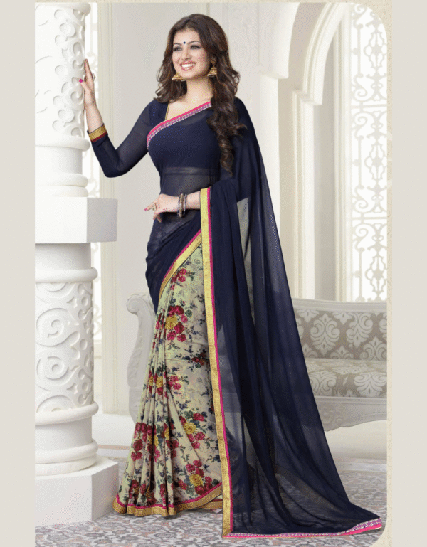 Half Half Brasso Saree