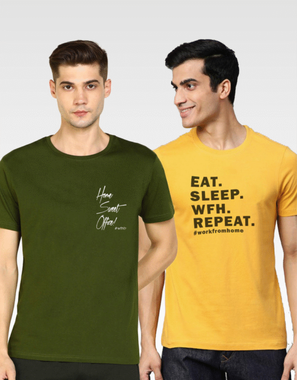 Men Printed Combo T-Shirt